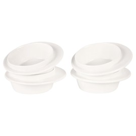 jinsongdafa 4 PCS Dipping Bowls Set, Ceramic Butter Dish, 2 OZ Soy Sauce Dish, mini Side Dish Bowls, Butter dish for one person for BBQ, Condiments, Appetizer, Dessert, Sushi, Party