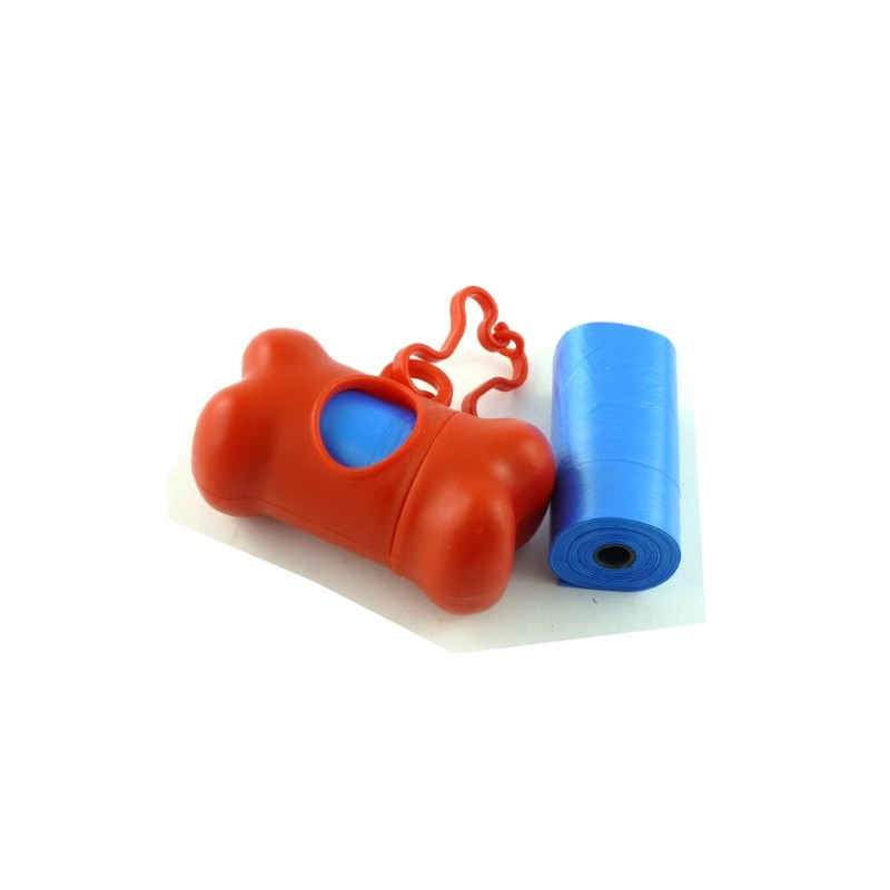 Hunde-Kotbeutel und Spender/2 Rollen – Spender in Knochenform – Starke