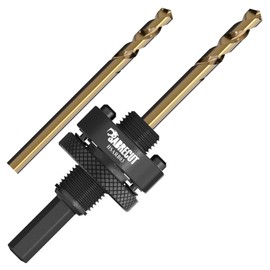 3 x SabreCut HSARB03K1 Universal A2 Fast Change Hole Saw Arbor and M35 Cobalt Drill Bits Kit 11mm HEX Shank Compatible with 32mm to 210mm Hole Saws