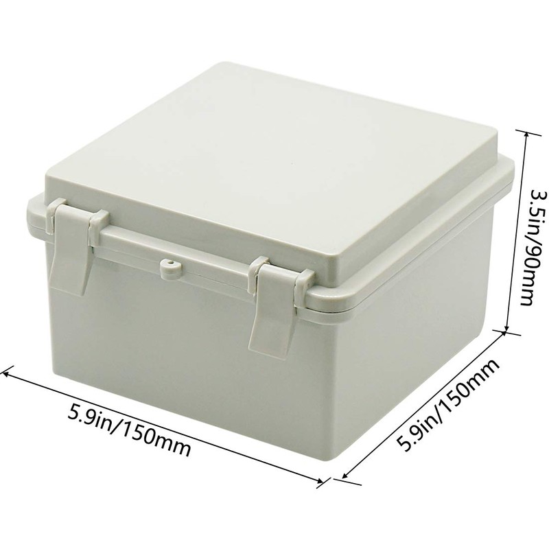 Zulkit Junction Box ABS Plastic Dustproof Waterproof IP65 Electrical Boxes