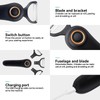 SUNHAIXIA Electric Peeler, 3 Stainless Steel Blades, Fruit & Potato