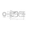 Mito Koki Universal Socket Hex P4US24 S: 0.9 inches (24