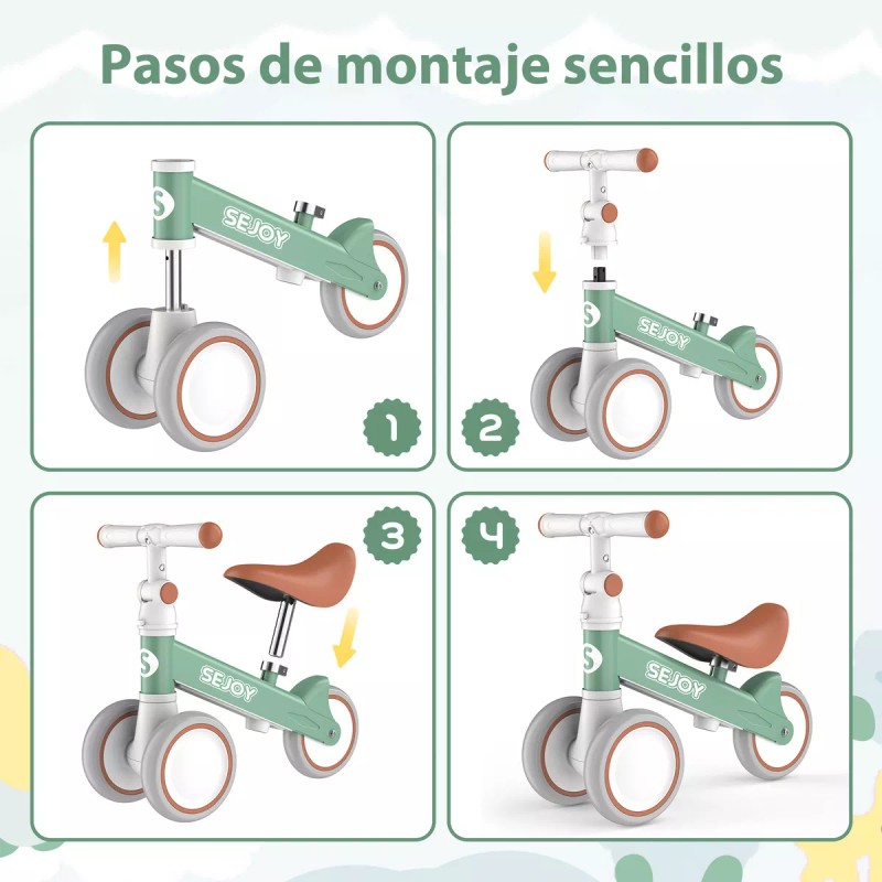 Sejoy BALBI-002 Mini Bici Bebe Bicicleta De Equilibrio Asiento Ajustable