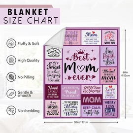Kieetlan Mom Blanket - Mom Gift for Special Occasions, 60"x50"