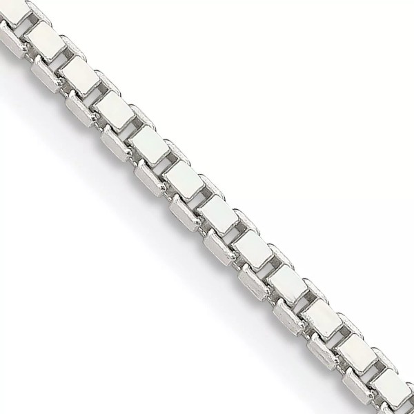 FindingKing Sterling Silver Box Link Bracelet 8"