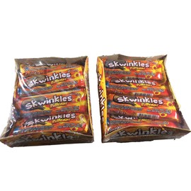 Lucas Skwinkles Rellenos Piña Enchilada Hot Pineapple Filled Candy Strips 12 Pcs (Pack of 2)