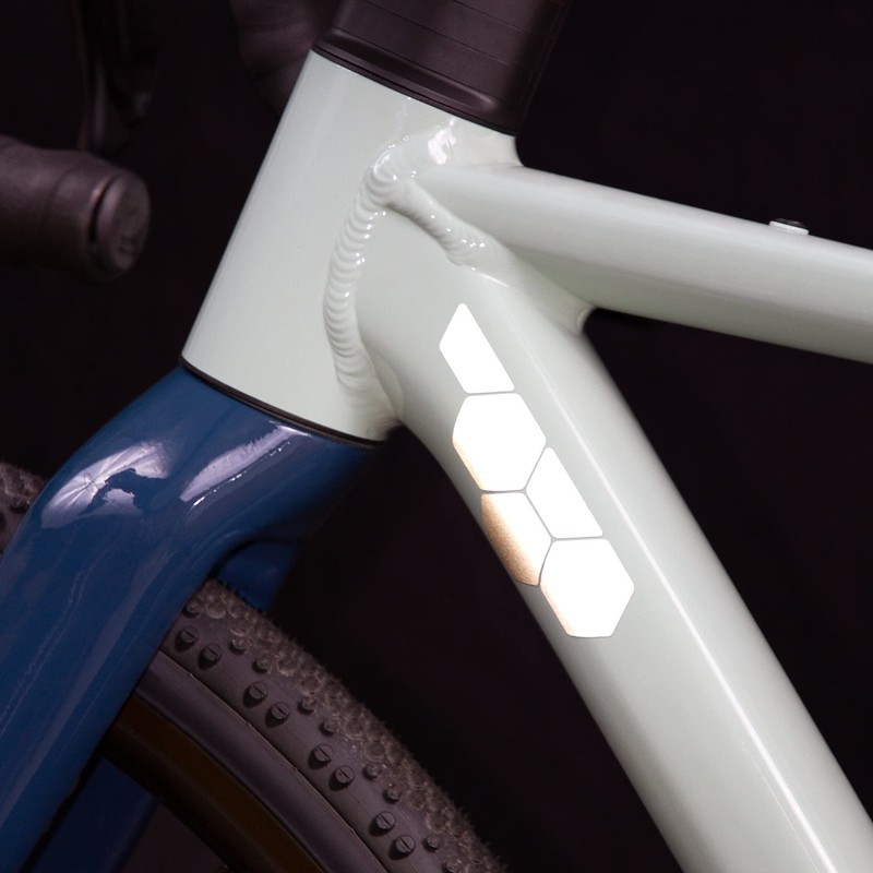 Luxshield Reflector Sticker Set – Hexagon Large – for Bicycle,