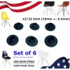 24/7Electronics 6 Chair Glides Black Eames Eiffel Base Furniture Leg