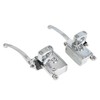 25mm Chrome Universal Motorcycle Left Right Handlebar Hydraulic Clutch Brake