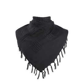 BABAHU Shemagh Face Scarf Military Tactical Desert Keffiyeh Head Neck Scarf Arab Wrap with Tassel 43x43 inches