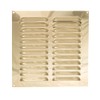 TIMCO 1225PB Brass Timloc 9x9 Metal Internal Louvre Grille Vent