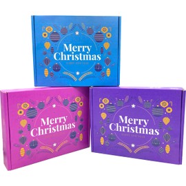 Full Color Custom Boxes, 10 unique boxes with your company logo, family name, Sturdy E-flute 10x8x2