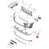 Front Bumper Grille Side Cover Durable Fog Lamp Frame Trim