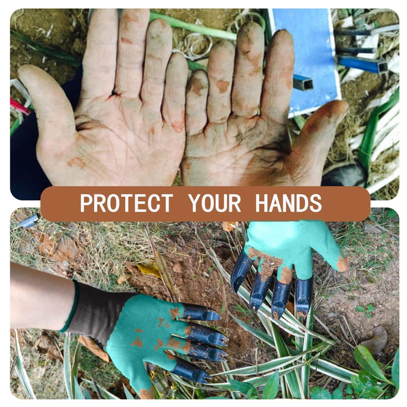 2 Foamsky Garden Gloves with Fingertips Claws Quick Ideal for