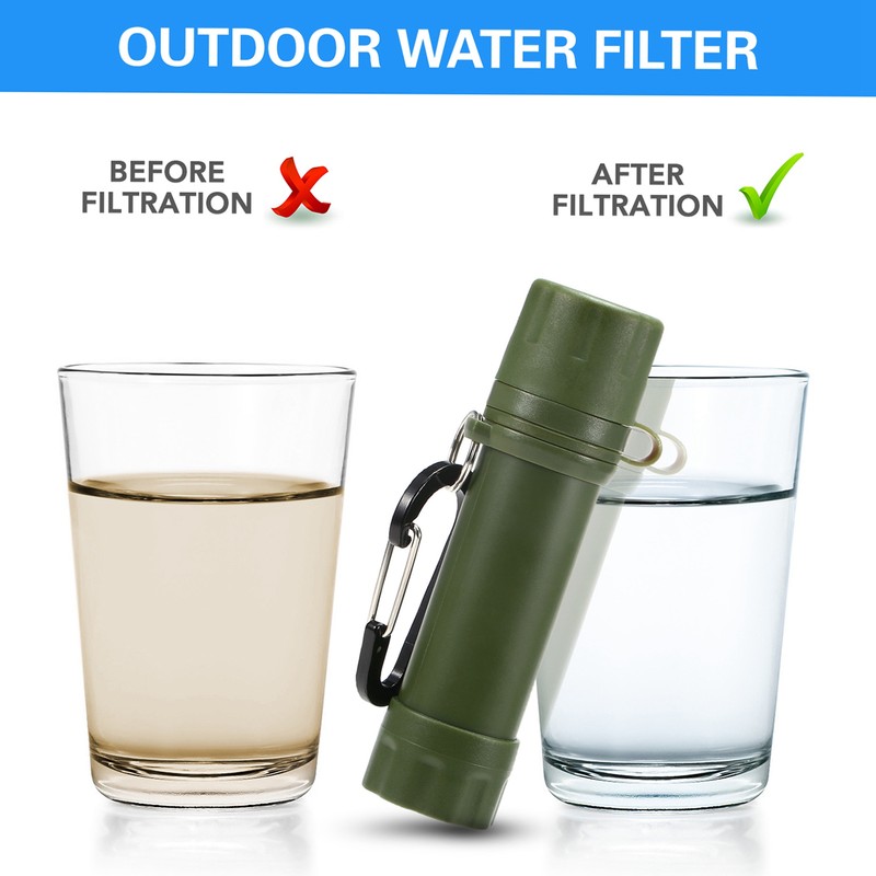 Outdoor Water Straw Water Filtration System Water Purifier for Emergency