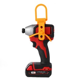 FIYEMNI Drill Hanger, Fit Heavy Duty Impact Drills & Impact Drivers. Secure Tool Holder, for Tool Belts Racks & Buckets. Drill Hook, Universal Drill Accessories, Lineman Tool Gift, Orange