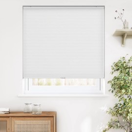LazBlinds Cordless Cellular Shades, Light Filtering Honeycomb Shades for Home, Thermal Insulation Noise Reduction Blinds for Windows, 28'' W x 36'' H, White
