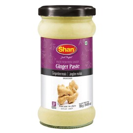 Shan Ginger Paste 24.69 oz (700g) - Traditional Taste Enhancing Minced Ginger Cooking Paste from Fresh Ground Ginger - Vegan - Airtight Glass Jar
