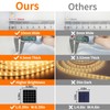 Lightonight Solar LED Strip Lights,32.8FT 6000mAh Large Capacity Solar String