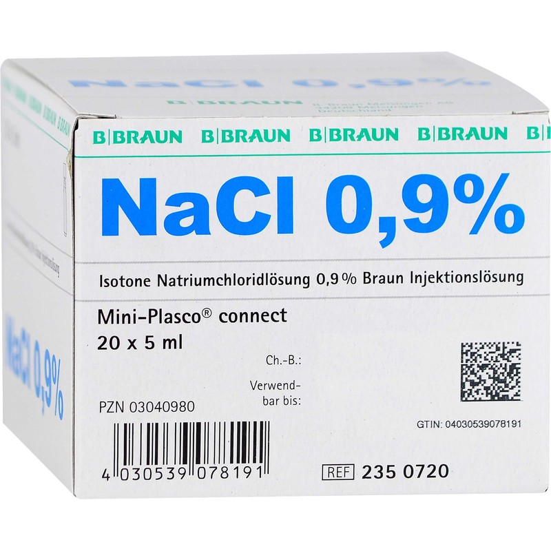 Kochsalzl�sung 0,9% Miniplasco connect, 20X5 ml