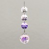 New Suncatcher 3 Rows 20mm Ball Color (Aurora) (Violet)