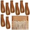 8 Pieces Artificial Leather Wall Hooks 1 x 4.7 Inches