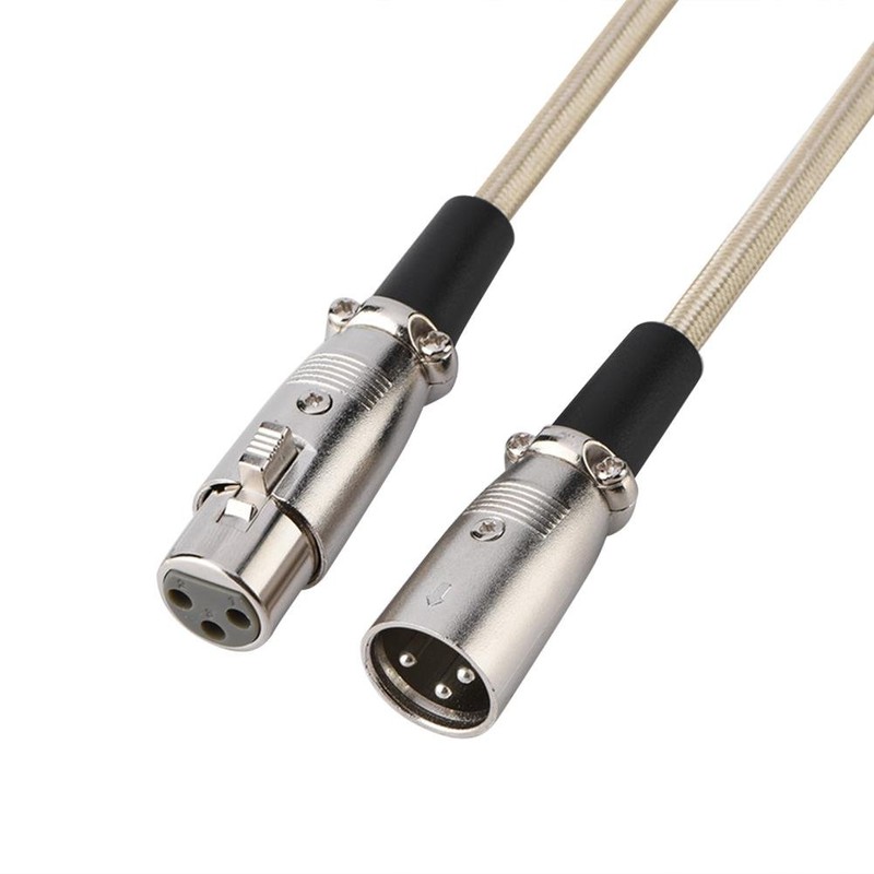 XLR Macho a Hembra Cable de micrófono, 3 Pines XLR