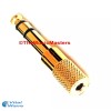Universal GOLD 1/8 in Jack (F) to 1/4 in Plug