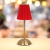 Red Table Lamps , Small Gold Table Lamp 12 Inch