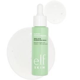 duende. SKIN Blemish Breakthrough suero rejuvenecedor de triple ácido, suero nocturno hidratante para combatir el acné, elaborado con niacinamida, veg