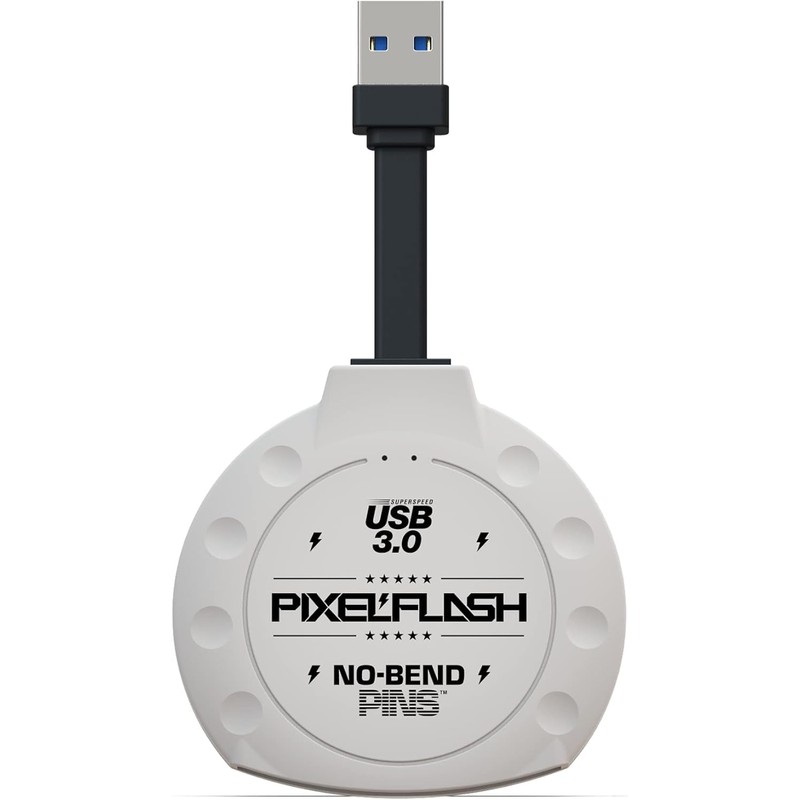 PixelFlash CF Card Reader (White) - Compact Flash Memory Card