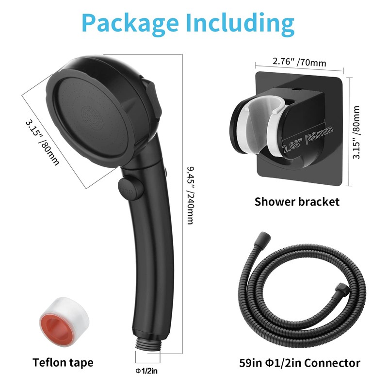 EAARSUO High Pressure Handheld Shower Head, RV Handheld Shower Head