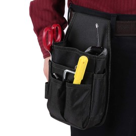 Candeon Tool Belt Pocket Pouch - Electrician Tool Waist Bag Belt Multifunctional Organizer Electric Drill Tool Bag Waist Belt Storage Holder for Home Garden Tools Supplies Electricians Men Gift