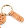 IL BISONTE Key Chain, Key Ring, Leather, Genuine Leather, Cowhide