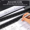 GALAMAX Architectural Scale Ruler, Aluminum Triangular Scale Ruler Standard Metric