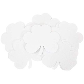 Playfully Ever After 4 Inch Clover Stiff Felt 16pc Pack (White)