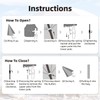 AMMSUN 7ft Patio Umbrella with Fringe Outdoor Tassel Umbrella UPF50+