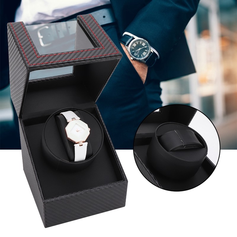 Mini Single 1+0 Automatic Watch Winder Box for Wristwatch Mechanical