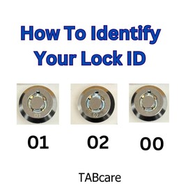 Miniature Tubular Push Lock, Chrome Finished, for TABcare Metal Enclosures (2#01 Spare Keys)