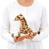 Carolata Giraffe Plush Toy (Sitting Series/Gentle Texture), Realistic Animal Toy,