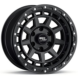 RockTrix RT114 17 inch Wheel Compatible with 2009-2021 Ford F150, 17x9 6x135 Wheels (-12mm Offset, 4.5in Backspace) 87.1mm Bore, Black Wheels, Also fits Raptor Rims 1pc