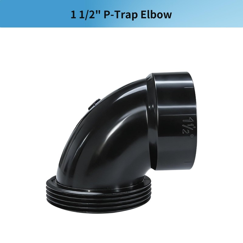 Lesso ABS Adjustable P Trap1 1/2 Inch for RV Drain