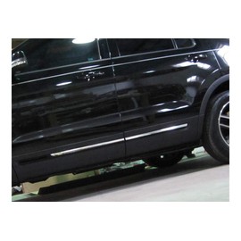 QAA is Compatible with 2016-2019 Ford Explorer 4 Piece Stainless Body Molding Insert Trim Kit, 0.75" Width MI56330