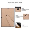 A4 Wood Photo Frame,2 Pack-21x30cm Black Wood Picture Frame,Certificate Frame