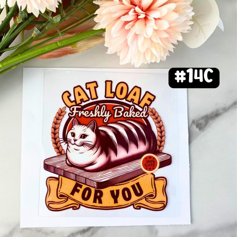 UV DTF DECALS, 4" height, Cup Decals, Cup Stickers, Cup