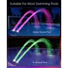 2025 Upgrade Higher Pool Fountain with Lights for Above Ground/Inground