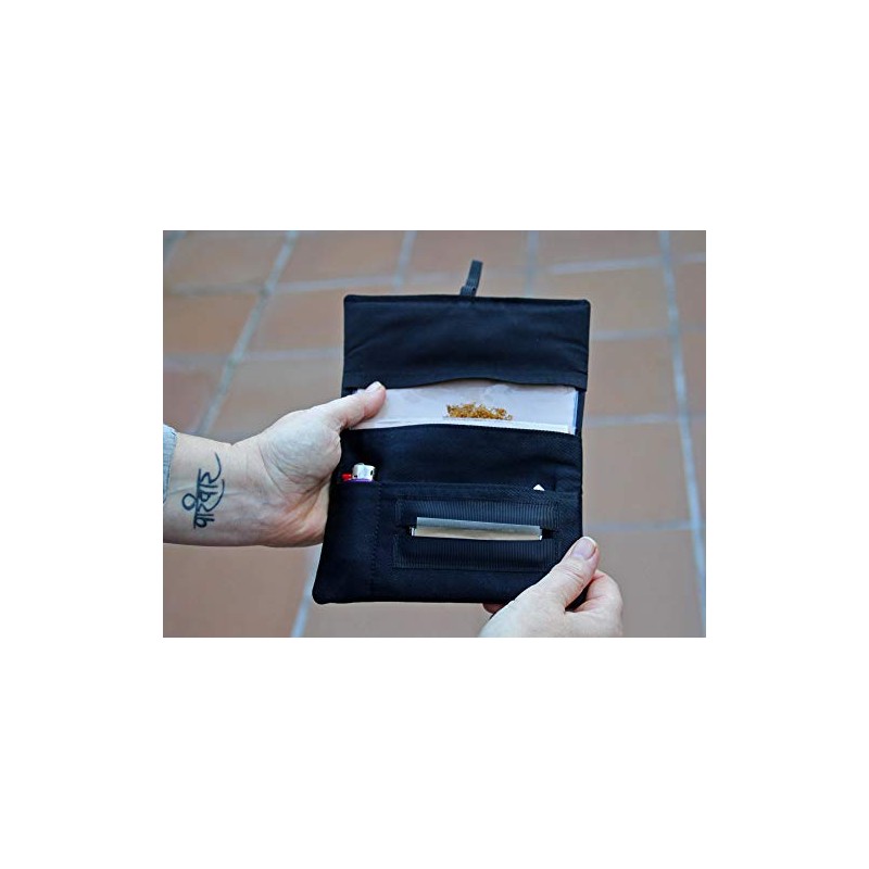 Tabaktasche, Tabakbeutel, Drehertasche aus Stoff f√ºr Herren und Damen, Totenk√∂pfe