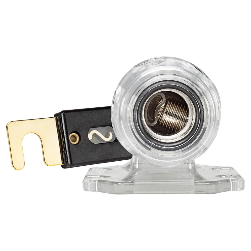 tomzz Audio 5800-032 ANL Fuse Holder Satin Nickel for Cables