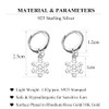 SLUYNZ 925 Sterling Silver Snowflake Dangle Earrings for Women Snowflake