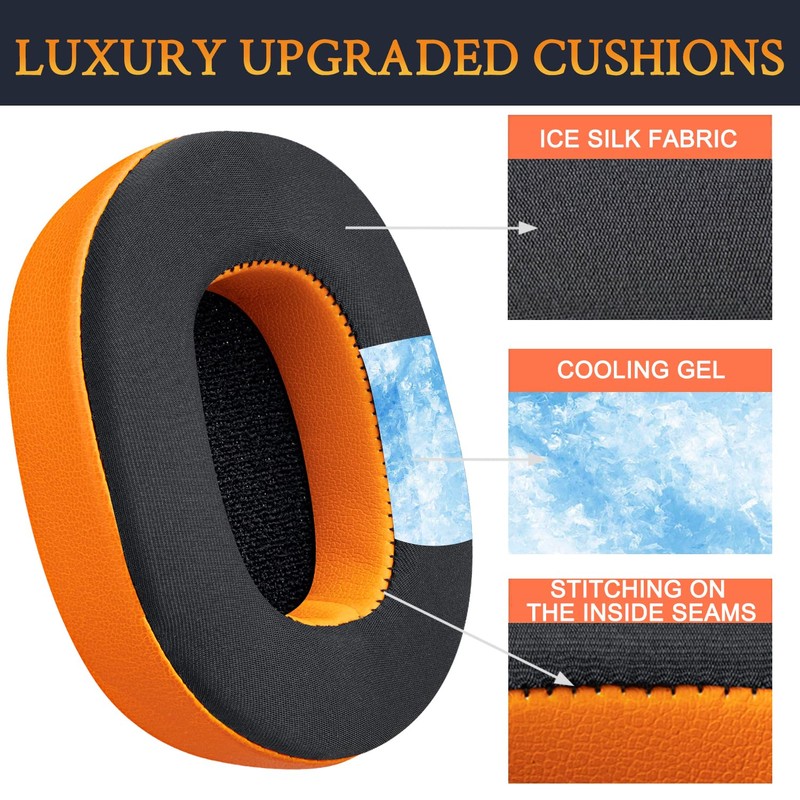SOULWIT Cooling Gel Replacement Ear Pads for Skullcandy Hesh 3/ANC/Evo
